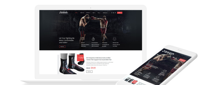 Martial Arts Responsive Shopify Theme #64086-2