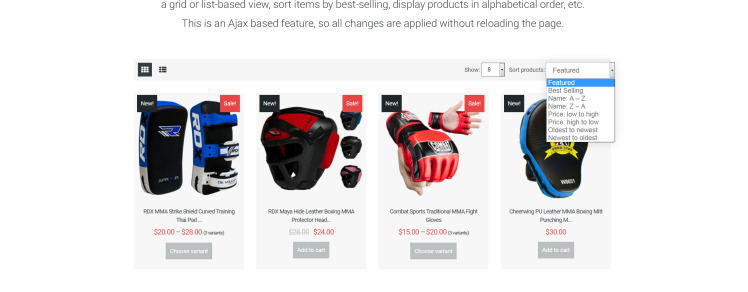 Martial Arts Responsive Shopify Theme #64086-7