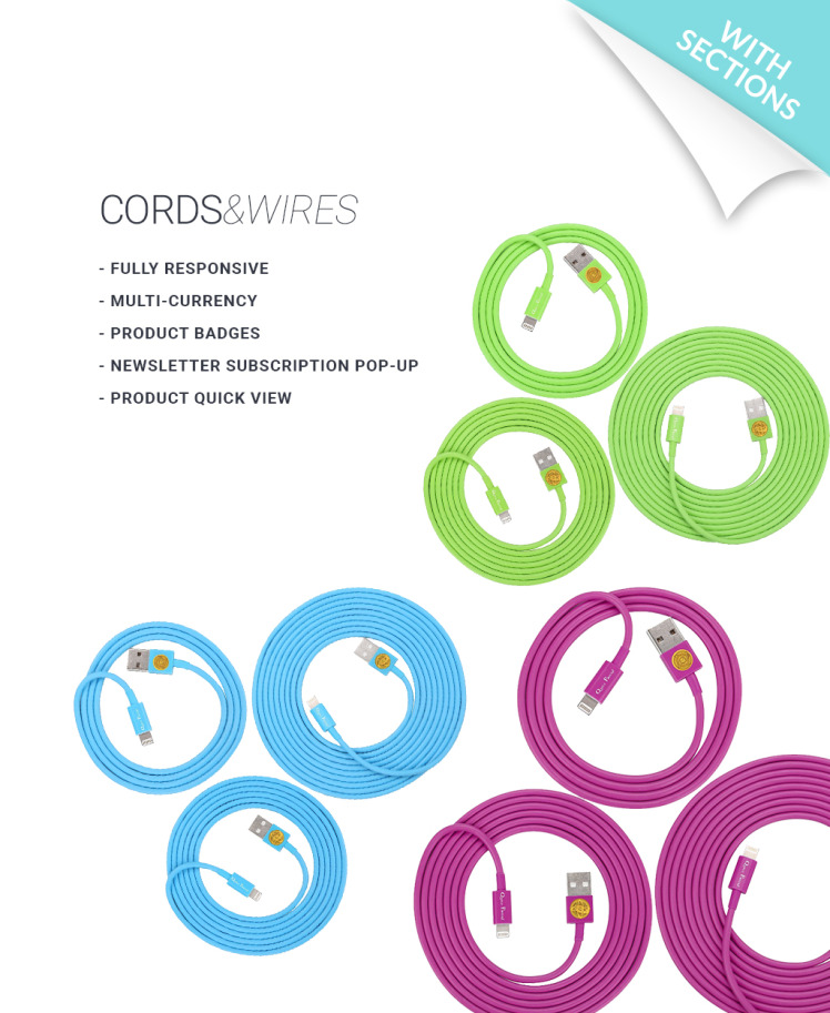 Cords Wires Shopify Theme #64058