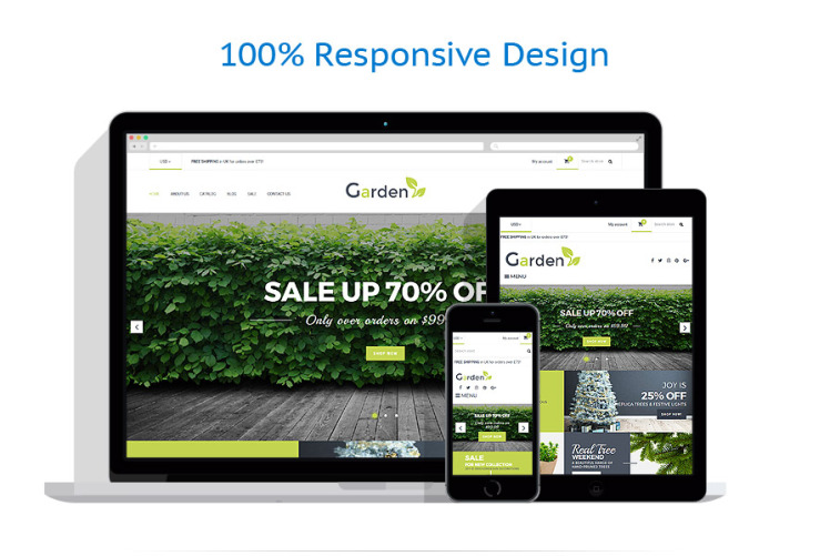 Garden Design Responsive Shopify Theme #64035