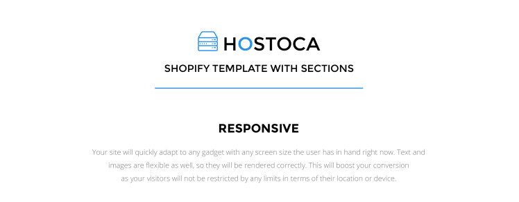 Hosting Responsive Shopify Theme #64415-1