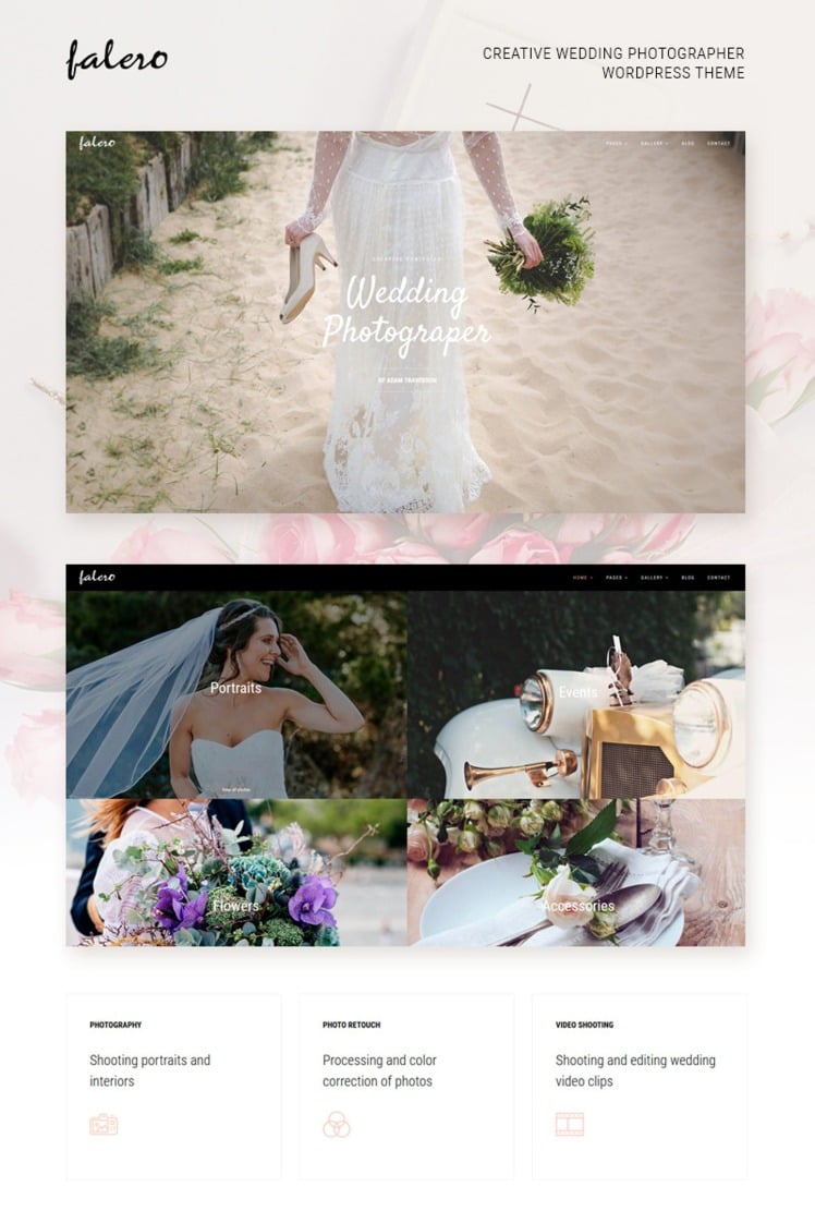 Falero Wedding Photographer WordPress Theme