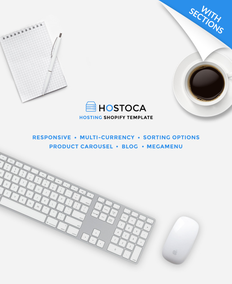 Hosting Responsive Shopify Theme #64415