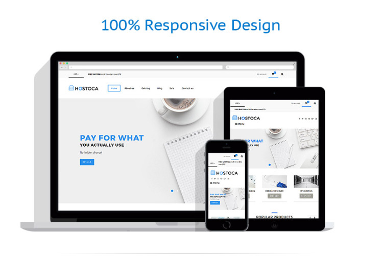 Hosting Responsive Shopify Theme #64415