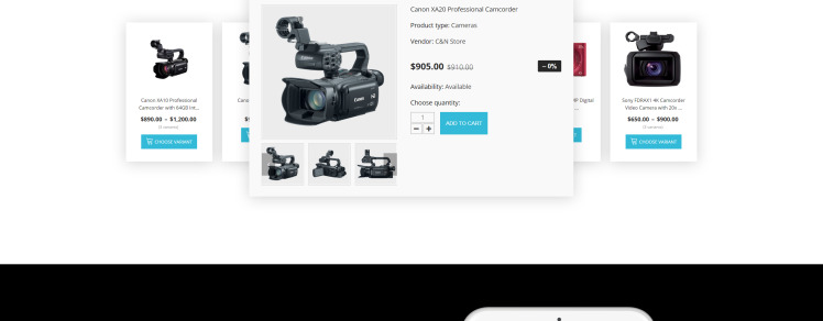 Electronics Store Responsive Shopify Theme #64635-6