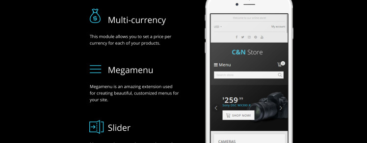 Electronics Store Responsive Shopify Theme #64635-7