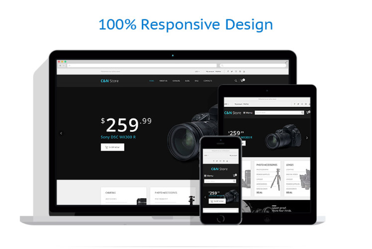 Electronics Store Responsive Shopify Theme #64635