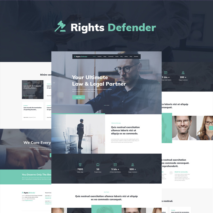 Rights Defender Lawyer WordPress Theme WordPress Theme