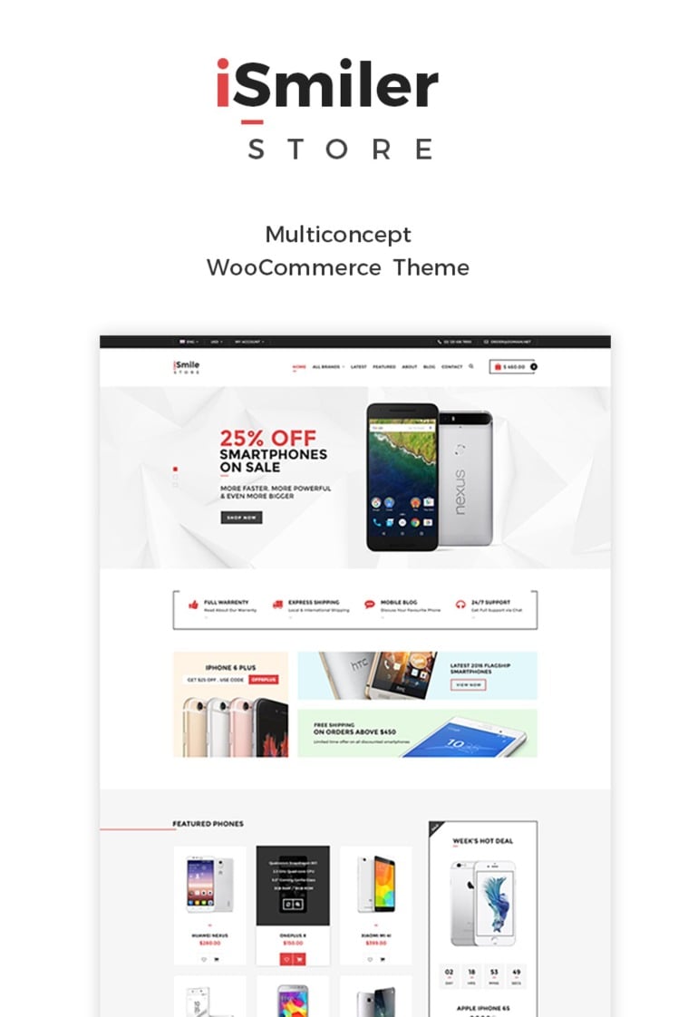 Ismiler Electronics Store WooCommerce Theme