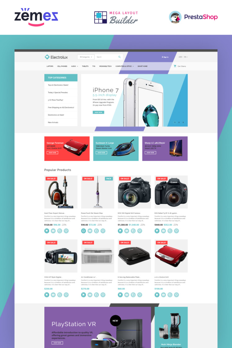 Electrolux PrestaShop Themes