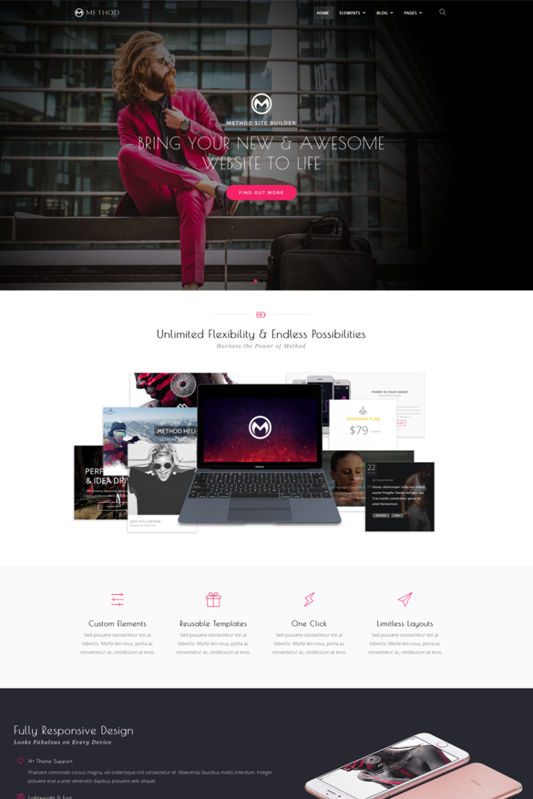 Method, A Huge Multi-Concept WordPress Theme #65681