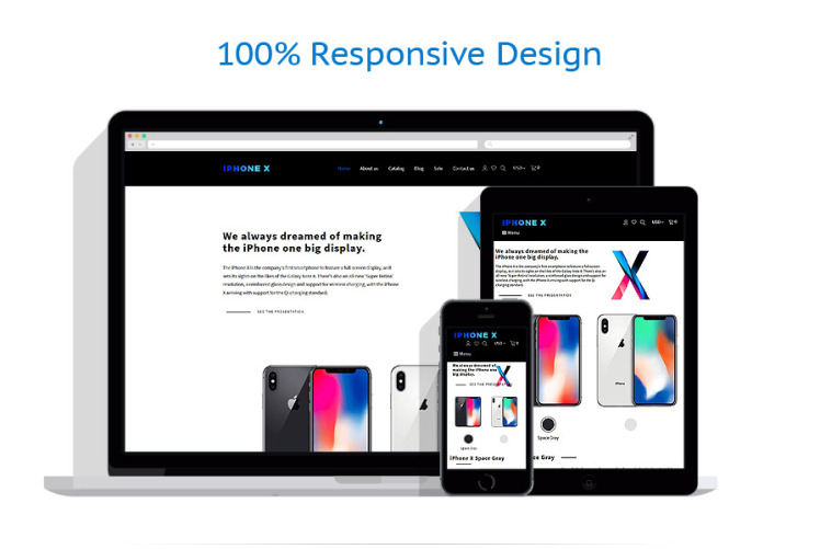 iPhone X - Apple Store Shopify Theme #65738