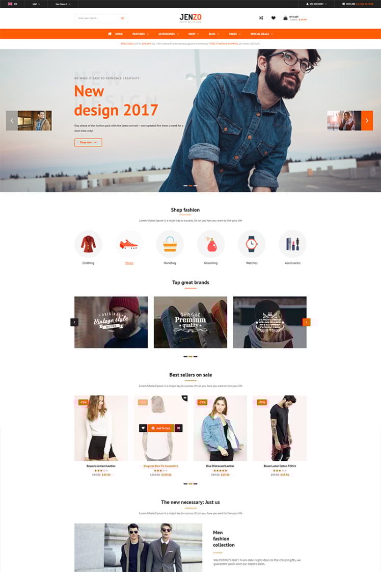 Jenzo Multipurpose Premium Magento Themes
