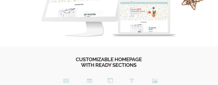Snowy Christmas Christmas Gifts Shopify Theme #65816-2