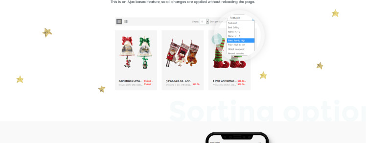 Snowy Christmas Christmas Gifts Shopify Theme #65816-4