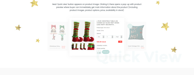 Snowy Christmas Christmas Gifts Shopify Theme #65816-7