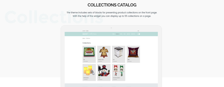 Snowy Christmas Christmas Gifts Shopify Theme #65816-8