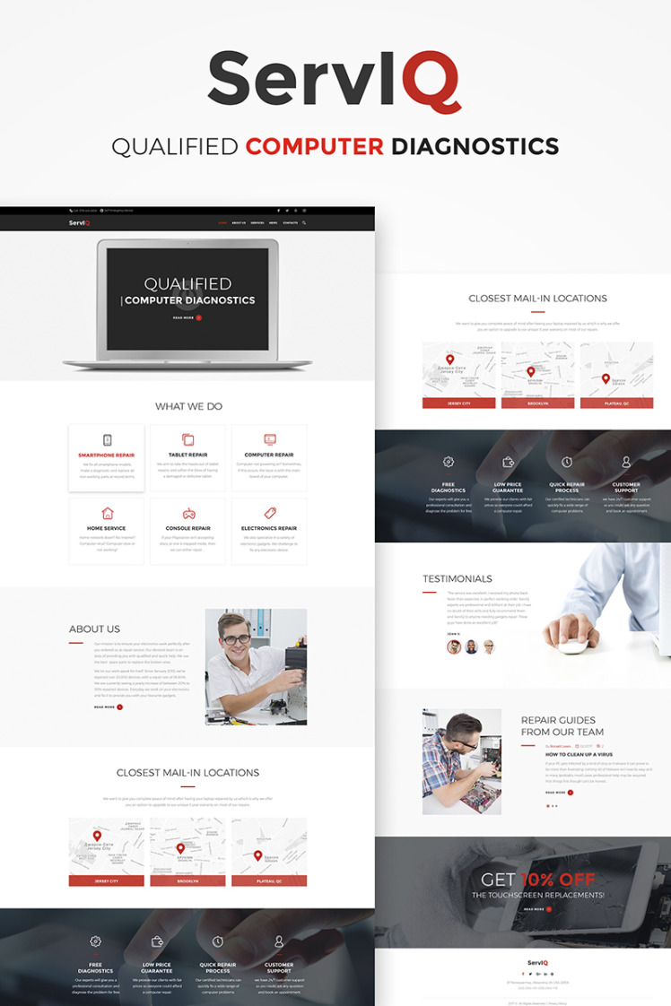 computer repair services wordpress theme nulled