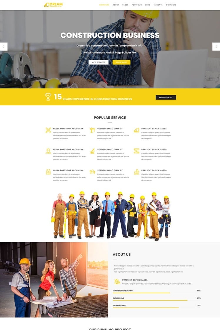 Dream Construction Joomla Templates
