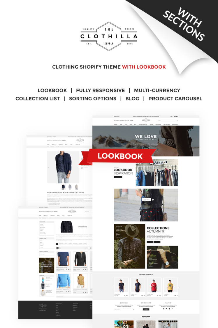 Clothilla Clothing Store Shopify Theme