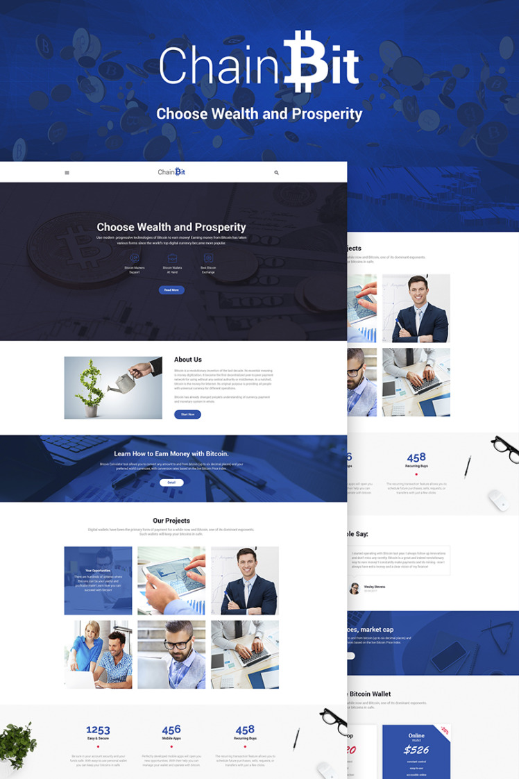 ChainBit - Bitcoin WordPress Theme #66829