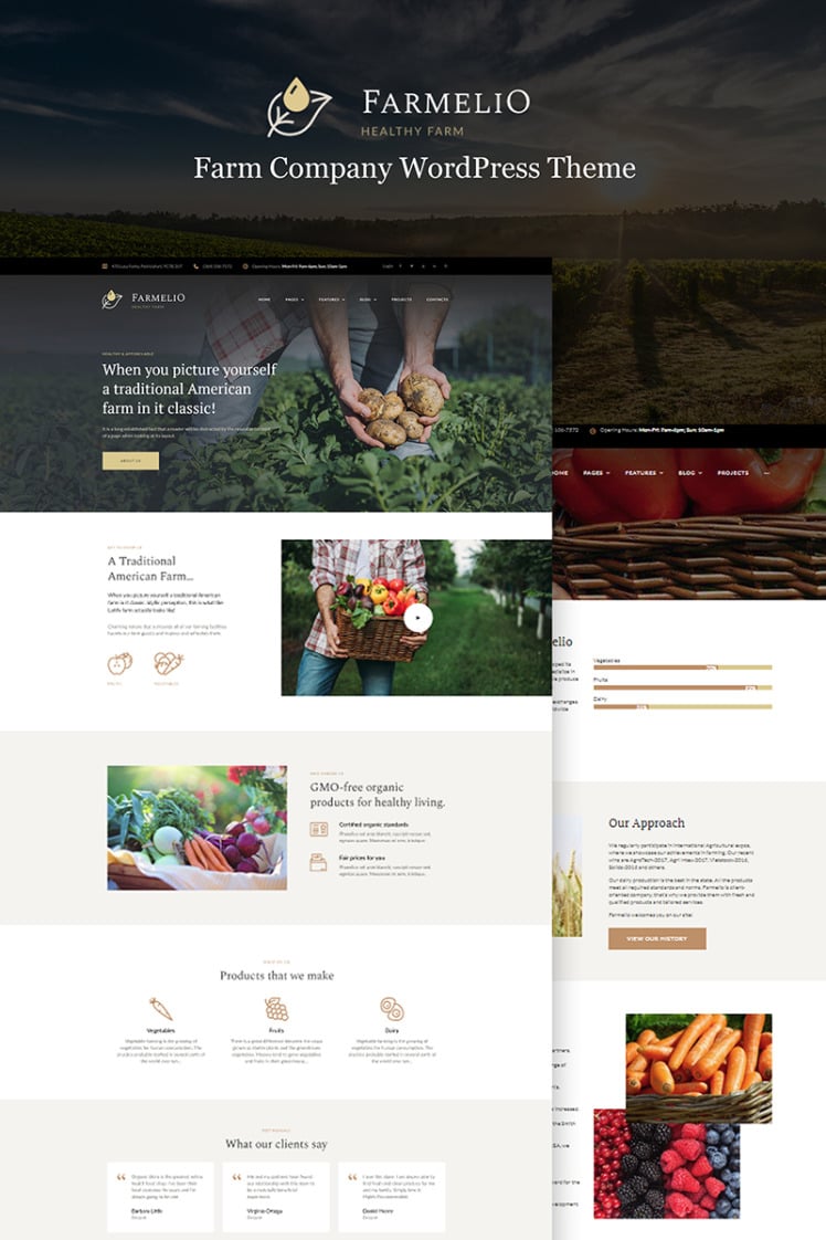 Farmelio Farm Responsive WordPress Theme