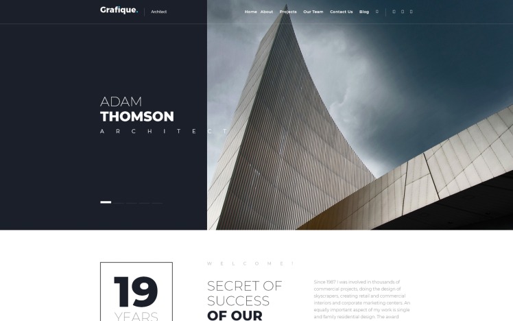 Grafique. - Architect Lite Free WordPress Theme #67044
