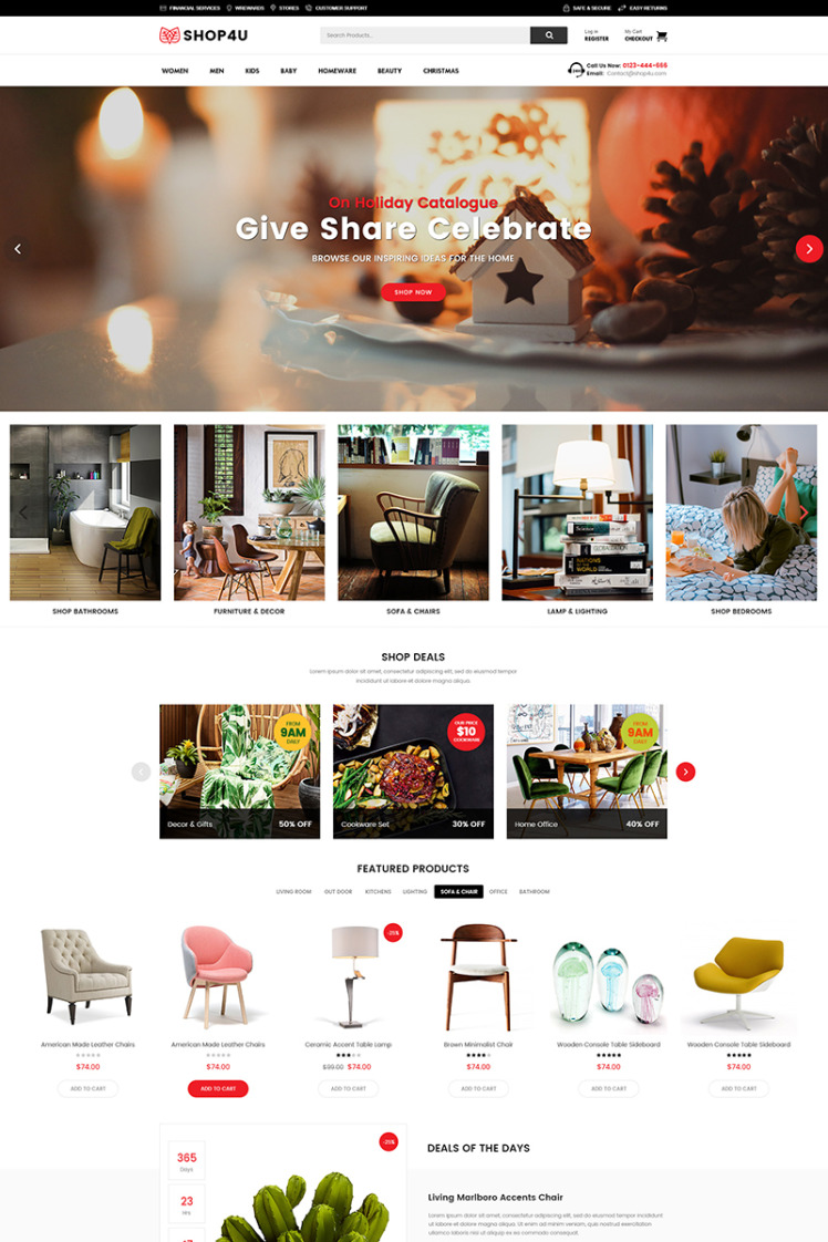 ShopU Modern MarketPlace WooCommerce Theme