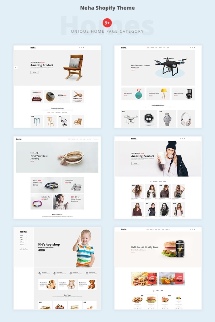 Neha Multipurpose Shopify Theme #67888