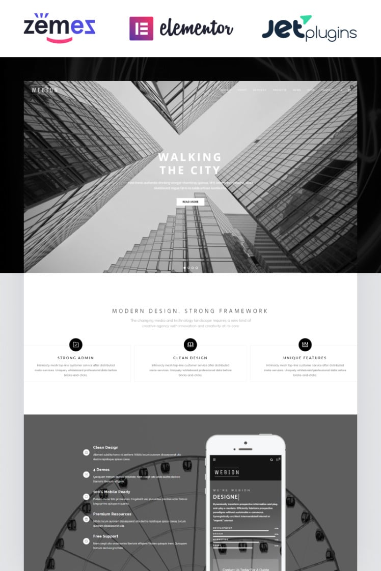 Webion Minimal Elementor Multipurpose WordPress Themes