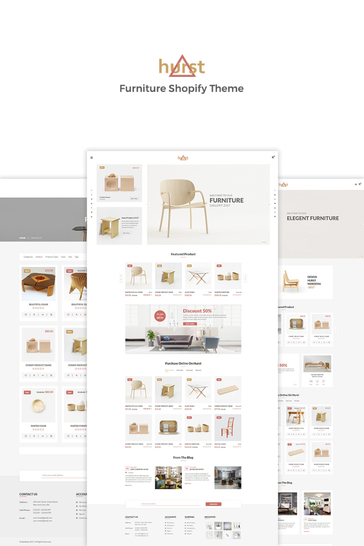 Hurst Furniture Shopify Theme #68128
