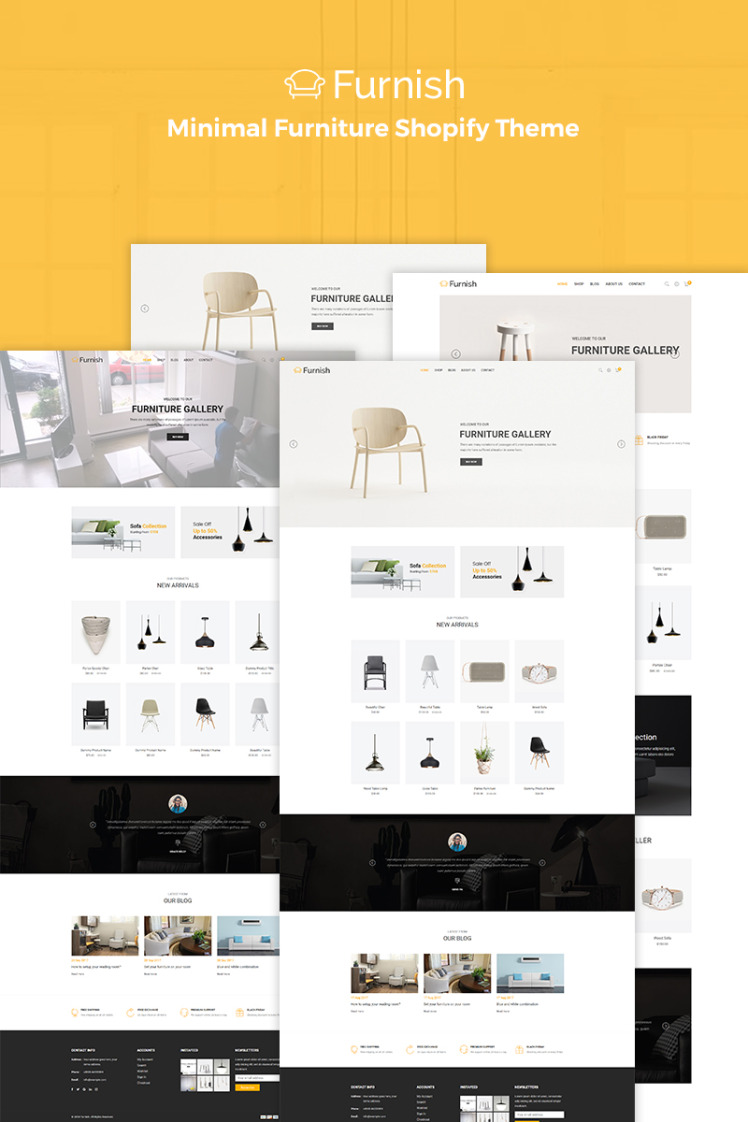 Furnish Minimal Furniture Shopify Theme #68269