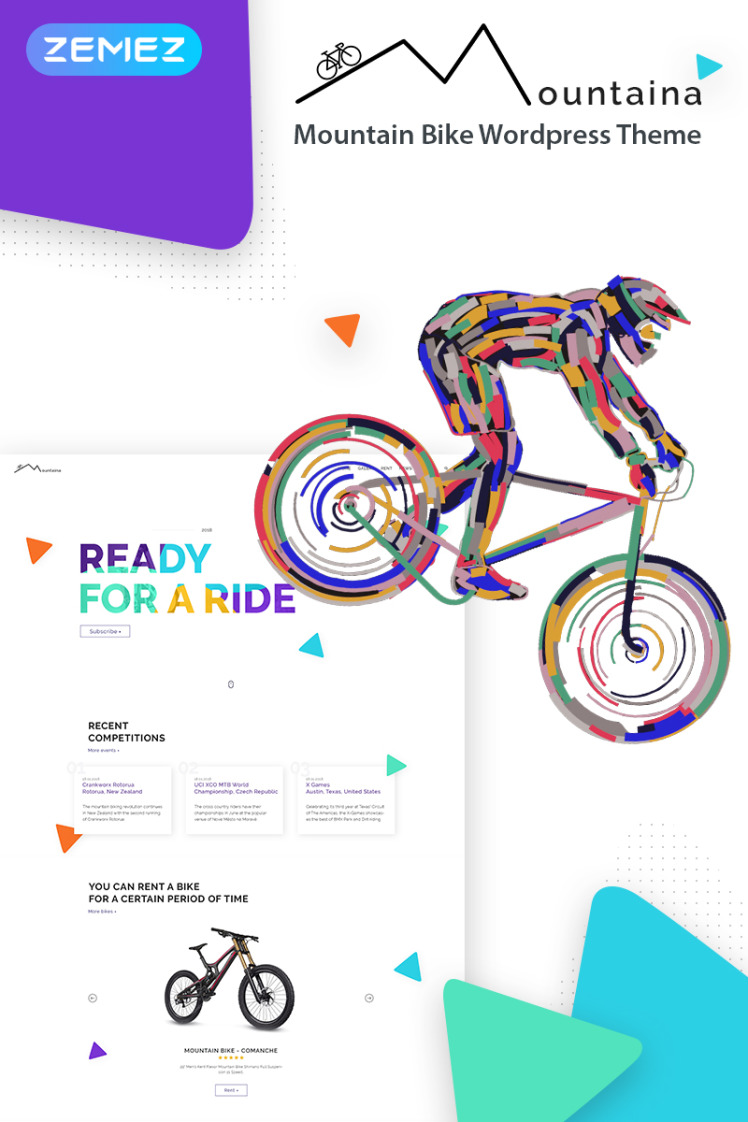 Montaina Mountain Bikes WordPress Theme