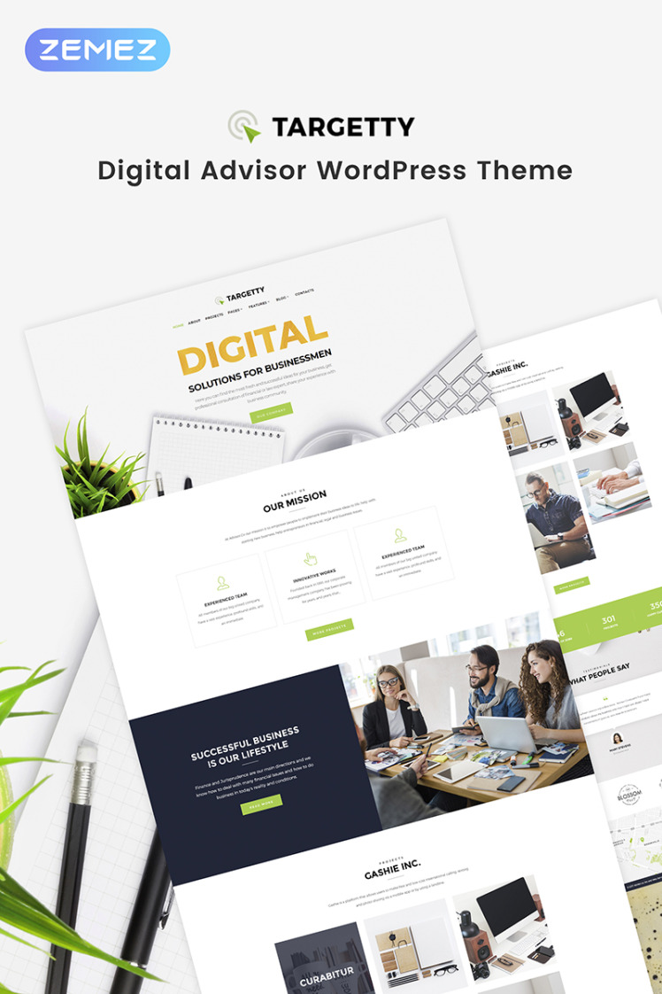 Targetty Fancy Advertising Agency Elementor WordPress Theme