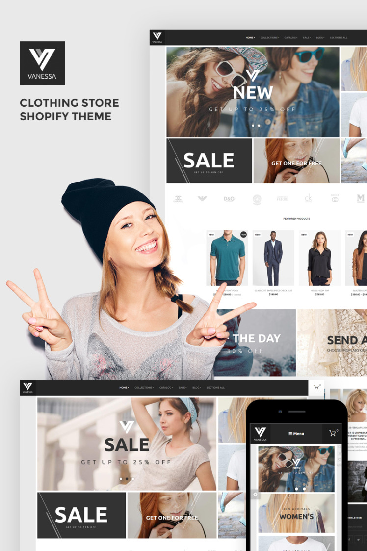 Vanessa Clothing Store Shopify Themes