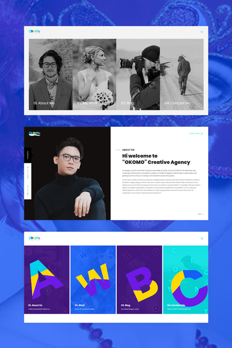Okomo - Creative Portfolio Website Template #69013