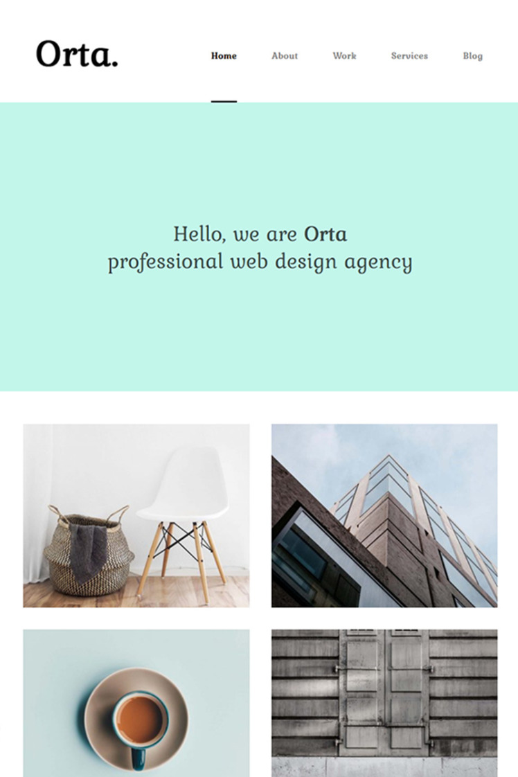 Orta Photography Personal Blog WordPress Theme