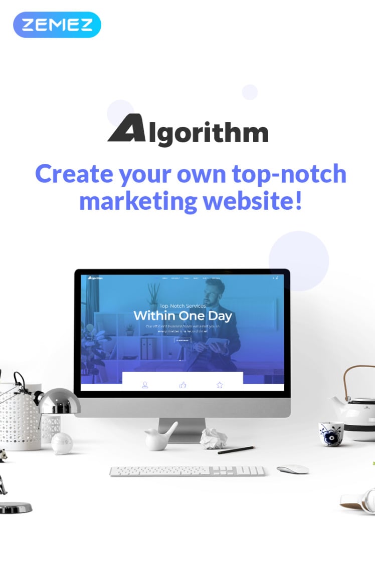 Algorithm Business Marketing WordPress Elementor Theme