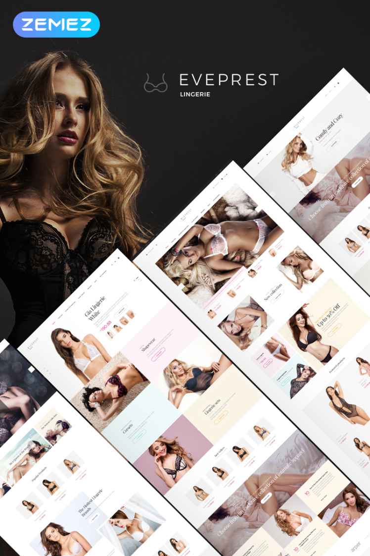 Eveprest Lingerie Lingerie Store PrestaShop Themes