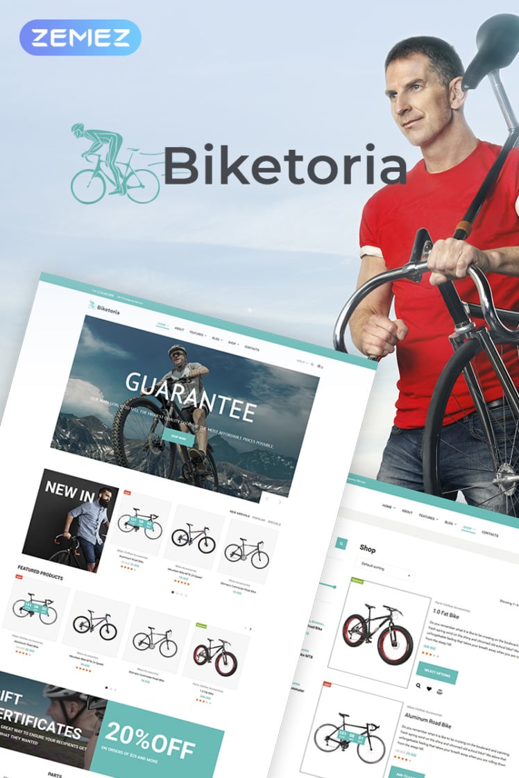 Biketoria Bike Shop Elementor WooCommerce Theme