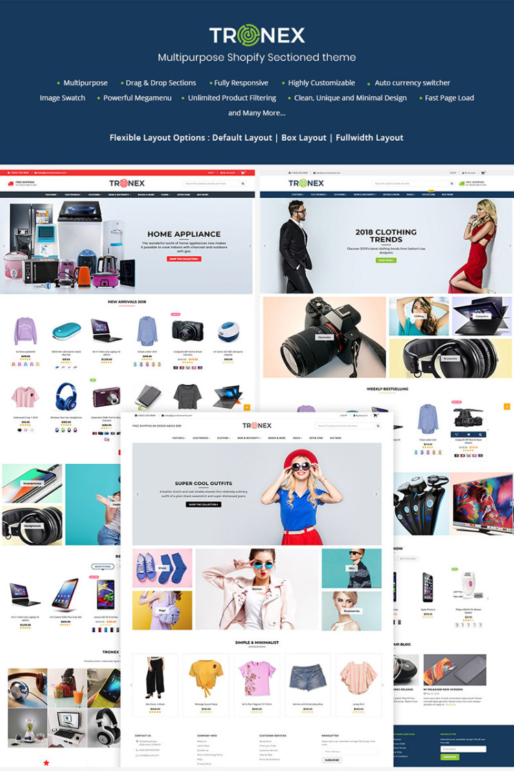 Tronex Multipurpose Shopify Theme #70677