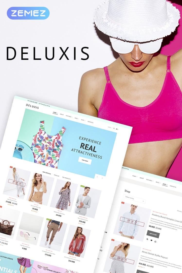 Deluxis Fashion Store Elementor WooCommerce Themes
