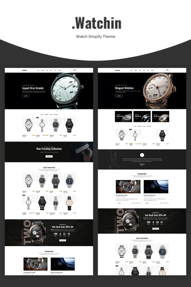 Watchin Watch eCommerce Shopify Theme #71065