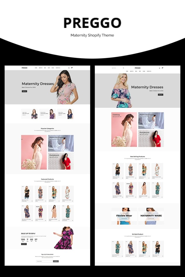Preggo Maternity Shopify Theme #71118