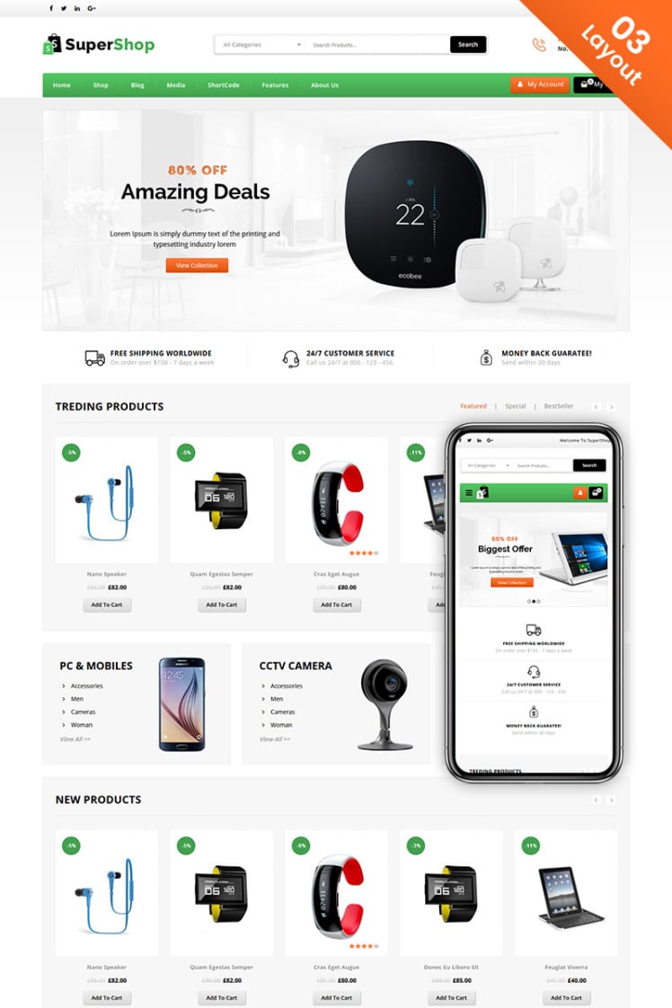 Super Shop Multi Purpose Store WooCommerce Themes