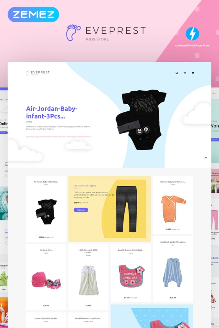 Eveprest Kids Kids Store PrestaShop Themes