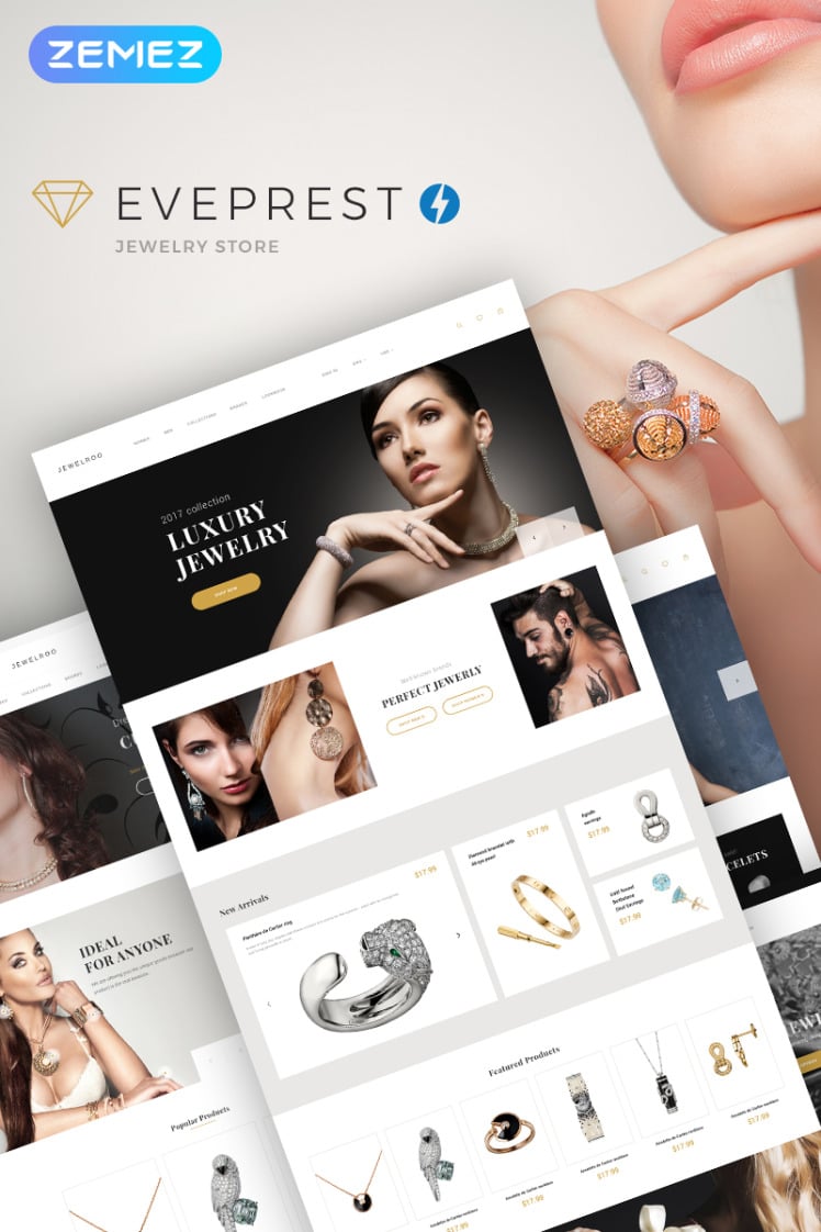 Eveprest Jewelry Jewelry Store PrestaShop Themes