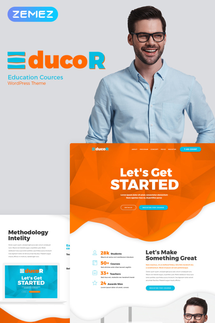 Educor Education Courses Elementor WordPress Theme