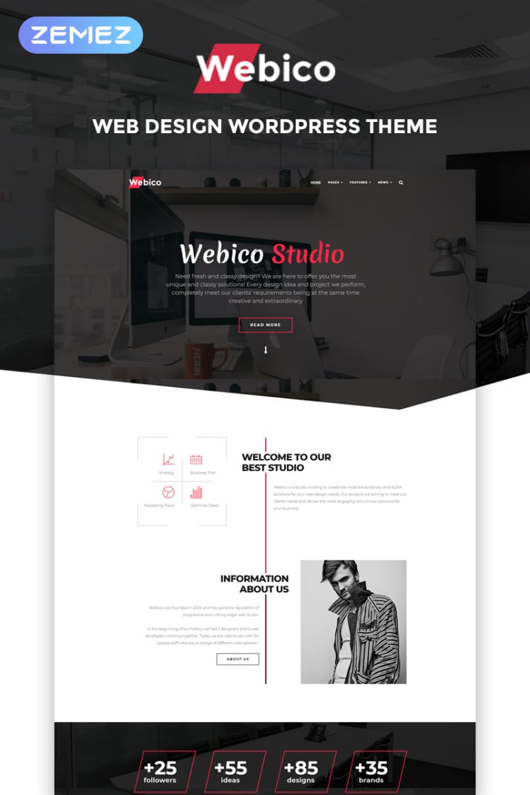 Webico Web Design Elementor WordPress Theme
