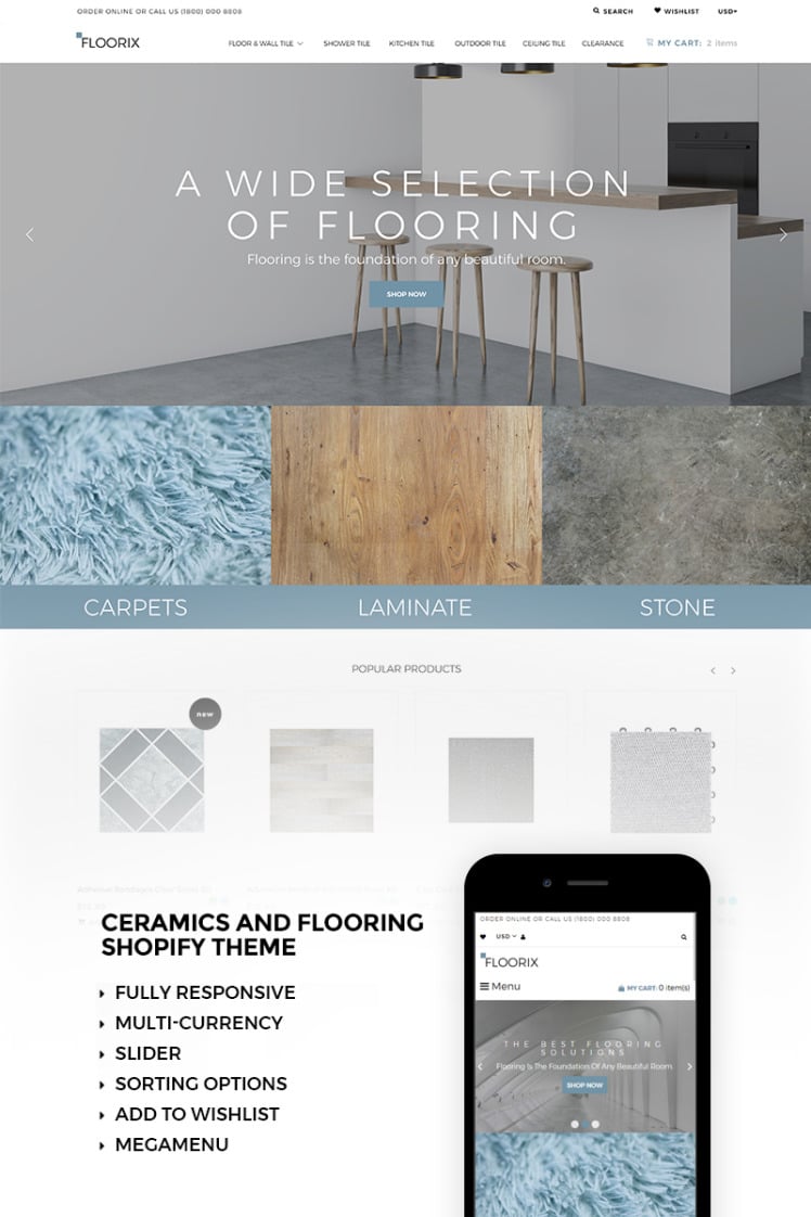 Floorix Flooring Solutions Shopify Theme
